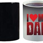 Crazy Sutra Classic Special Father's Day Printed Ceramic Funky One Liner Coffee Mug/Milk Mug, Black (MugMagic-ILoveMyDad_C)