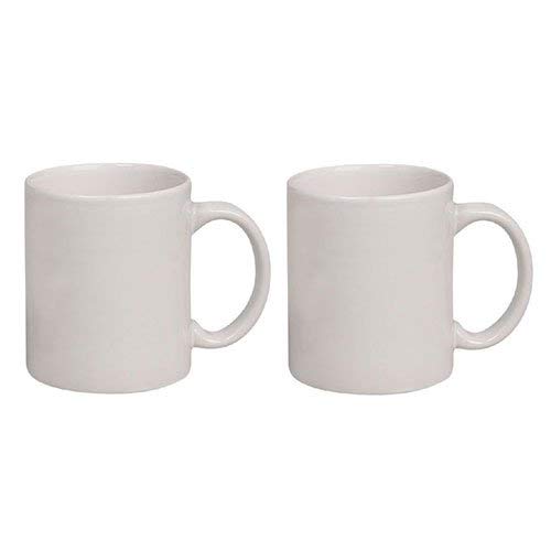 Crazy Sutra Sublimation Classic Mug White Plain Ceramic Coffee/Milk Mug (MUG-WhitePlain2Pc1)