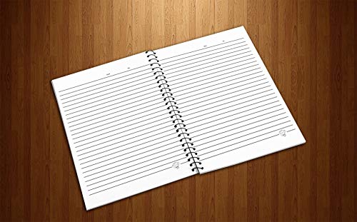 Crazy Sutra Single Ruled Printed Cover Spiral Bound Premium Notebook for Personal Diary, Doodle, Notes, Planner - A5 Size, 100pages (Note-ExcusesDon'Tb7)