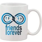 Crazy Sutra Classic Printed Ceramic Magic Mug - Coffee Mug/Milk Mug, Black (Mug-MagicFriends4Forever3)