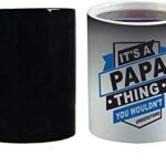 Crazy Sutra Classic Special Father's Day Printed Ceramic Funky One Liner Coffee Mug/Milk Mug, Black (MugMagic-It'sAPapaThing)