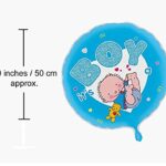 Crazy Sutra Party Decoration Foil Balloon Its A Boy Foil Balloon for Baby Shower (Pack of 5 pc)