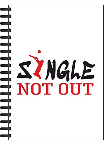 Crazy Sutra Single Ruled Printed Cover Spiral Bound Premium Notebook for Personal Diary, Doodle, Notes, Planner - A5 Size, 100pages (Note-SingleNotOut3)