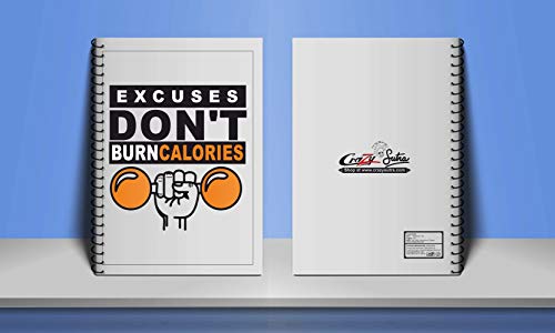 Crazy Sutra Single Ruled Printed Cover Spiral Bound Premium Notebook for Personal Diary, Doodle, Notes, Planner - A5 Size, 100pages (Note-ExcusesDon'Tb7)