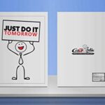 Crazy Sutra Single Ruled Printed Cover Spiral Bound Premium Notebook for Personal Diary, Doodle, Notes, Planner - A5 Size, 100pages (Note-JustDoltTomorrow)