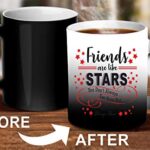 Crazy Sutra Classic Printed Ceramic Magic Mug - Coffee Mug/Milk Mug, Black (Mug-MagicFriendsAreLikeStar5)
