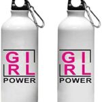 Crazy Sutra Classic Printed Quote Water Bottle/Sipper - 600Ml (Sipper_GirlPower_T)