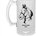 Crazy Sutra Funny and Cool Quote FinallyLegal1960 Printed Clear Frosted Glass Beer Mug for Friends/Brother/Boyfriend (500ml)