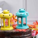 Crazy sutra Lanterns Small Hanging Metal Lantern Tea Light Holder Random Colors as per Availability Combo Set 2pc