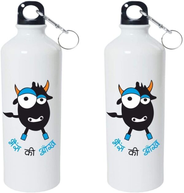 Crazy Sutra Classic Printed Quote Water Bottle/Sipper - 600Ml (BhesKIAnKh_W)