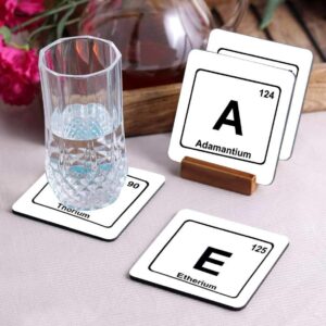 Crazy Sutra Premium HD Printed Standard Size Coasters for Tea Coffee Cups, Mugs, Beer Mugs, Cans Bar Glass, Home, Kitchen, Office, Desk Set of 4 Coasters (Cos-Ethan3)