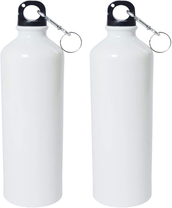 Crazy Sutra Sublimation Coated Blank Water Bottle/Sipper White - 600Ml, 2pc (SipperWhite2pcA)