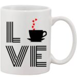 Crazy Sutra Classic Love Printed Ceramic Coffee/Milk Mug | Funky  Coffee/Milk Mug (White, 11 oz)
