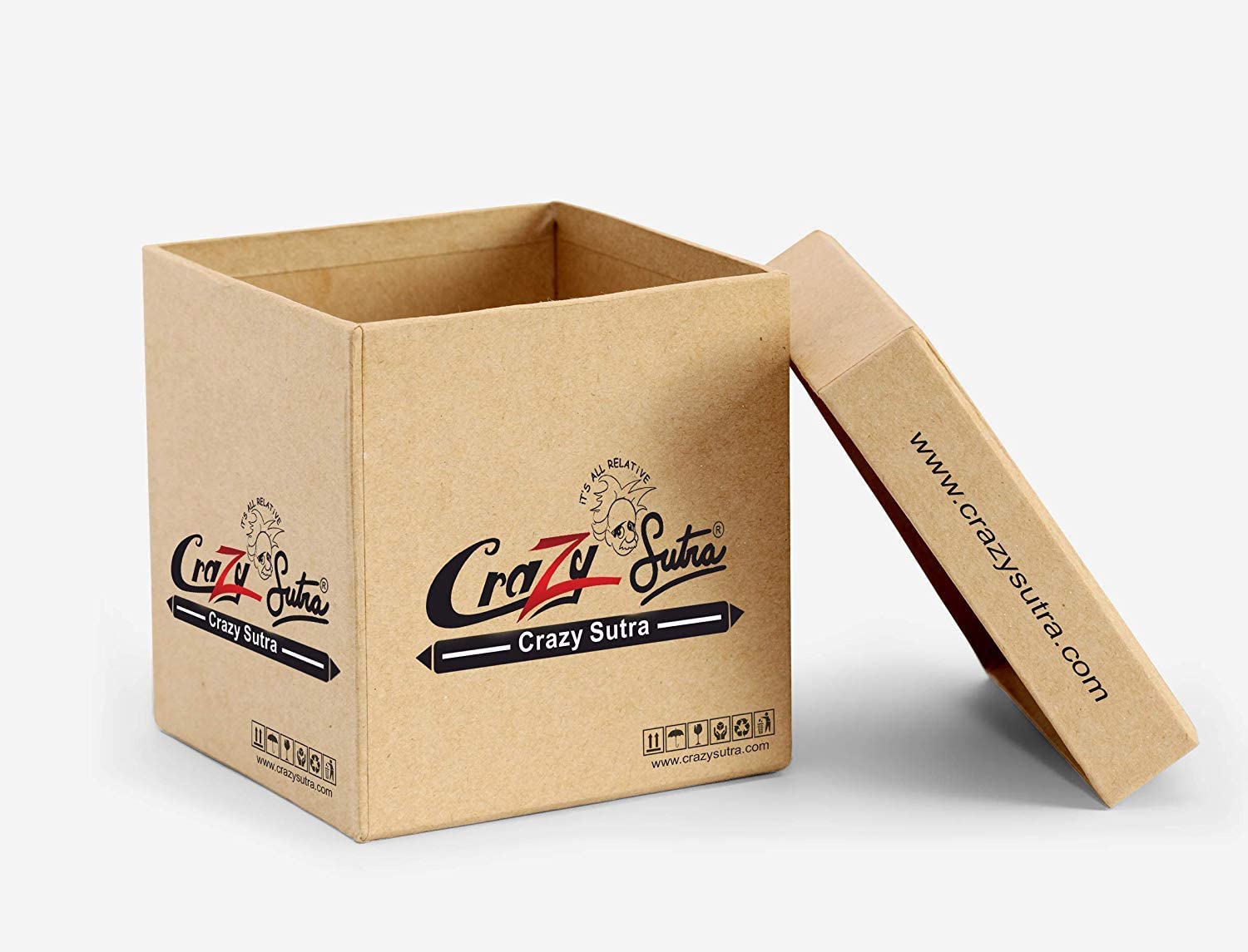 Crazy Sutra Funny and Cool Quote DekhBhai1 Printed Clear Frosted Glass Beer Mug for Friends/Brother/Boyfriend (500ml)