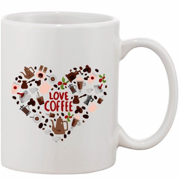 Crazy Sutra Classic Love Coffee Printed Ceramic Coffee/Milk Mug | Funky  Coffee/Milk Mug (White, 11 oz)