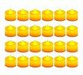 Crazy Sutra Battery Operated LED Candle Tealight Diya Yellow 20pc & MultiColor 24pc Decorative Lights for Home Decoration