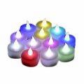 Crazy Sutra Battery Operated LED Candle Tealight Diya Yellow 20pc & MultiColor 24pc Decorative Lights for Home Decoration