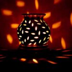 Crazy Sutra  Ceramic Electric Aroma Diffuser Matki Shape Oil Burner with Electric Mirchi Bulb(Color-Yellow  Size- Large )