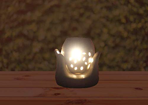 Crazy Sutra Ceramic Electric Diffuser Stylish Hand Shape Oil Burner Lamp (White, 6" inch)