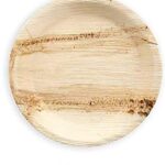 Crazy Sutra Eco-Friendly Disposable Round Areca Palm Leaf Plates - 6 Inch Diameter(Pack of 20pc)