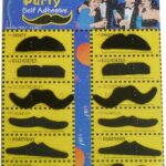 Crazy Sutra Stickon Moustache (Set of 12 )-Black