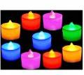 Crazy Sutra Battery Operated LED Candle Tealight Diya Yellow 20pc & MultiColor 24pc Decorative Lights for Home Decoration