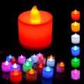 Crazy Sutra Battery Operated LED Candle Tealight Diya Yellow 20pc & MultiColor 24pc Decorative Lights for Home Decoration