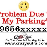 Mobile Number Sticker for Car