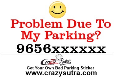 Mobile Number Sticker for Car