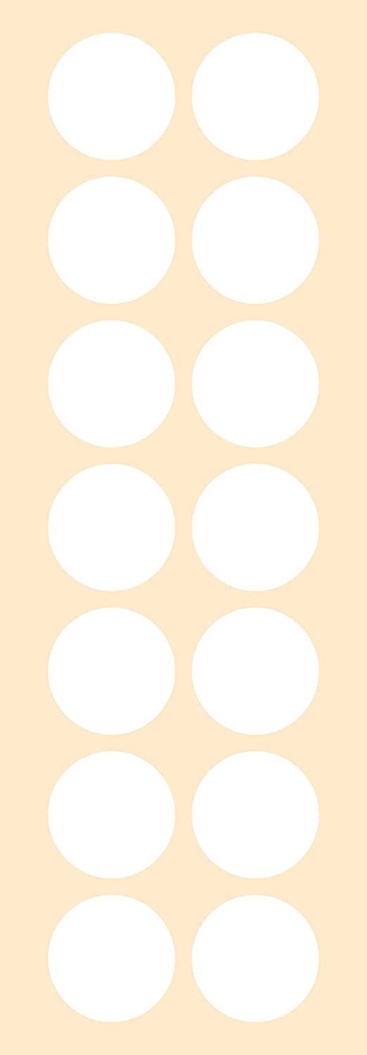 Crazy Sutra 25mm Dots Sticker Round Circle Blank Labels Self Adhesive White Color (1000pc)