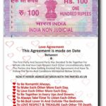 Love Agreement Certificate
