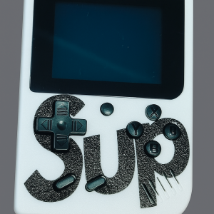 Feed back 16 Crazy Sutra SUP Handheld Retro Game Console with 400 Built-in Classic Games | 3-Inch Color Display | Rechargeable Battery | Portable Gaming Console for Kids & Adults (White)