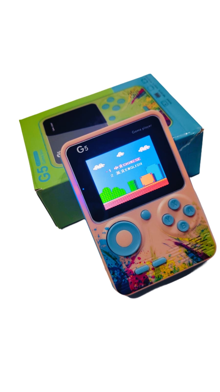 Crazy Sutra G5 Handheld Video Game Console with 400 Built-in Classic Retro Games – 3-Inch Colour Display, Rechargeable Battery, Portable Gaming Player for Kids & Adults