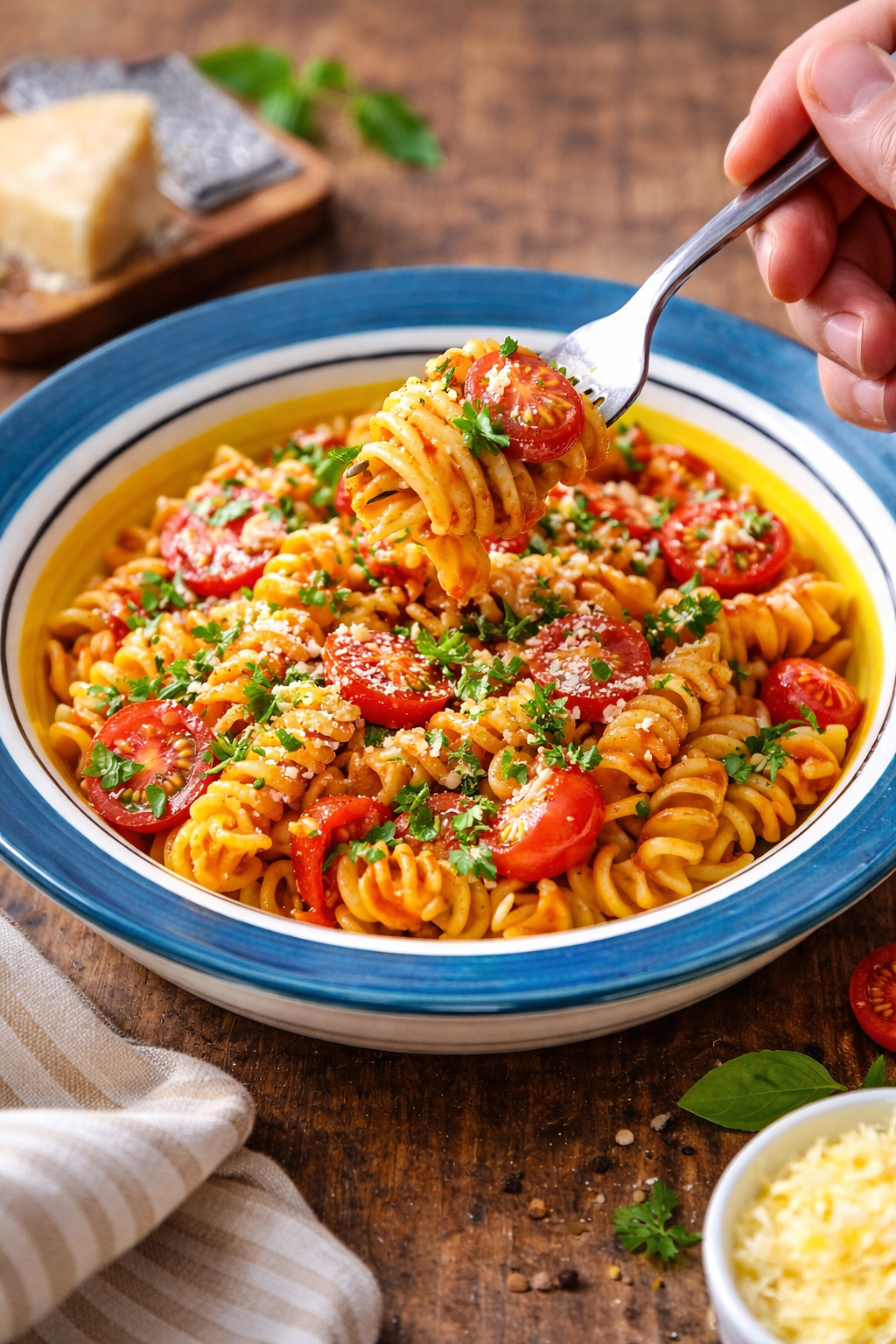 Naturra by Crazy Sutra Ceramic Pasta Plate Set of 2 Features a Handcrafted Glazed Finish, Perfect for Serving Pasta, Noodles, Salads, and Gourmet Meals with Elegance.