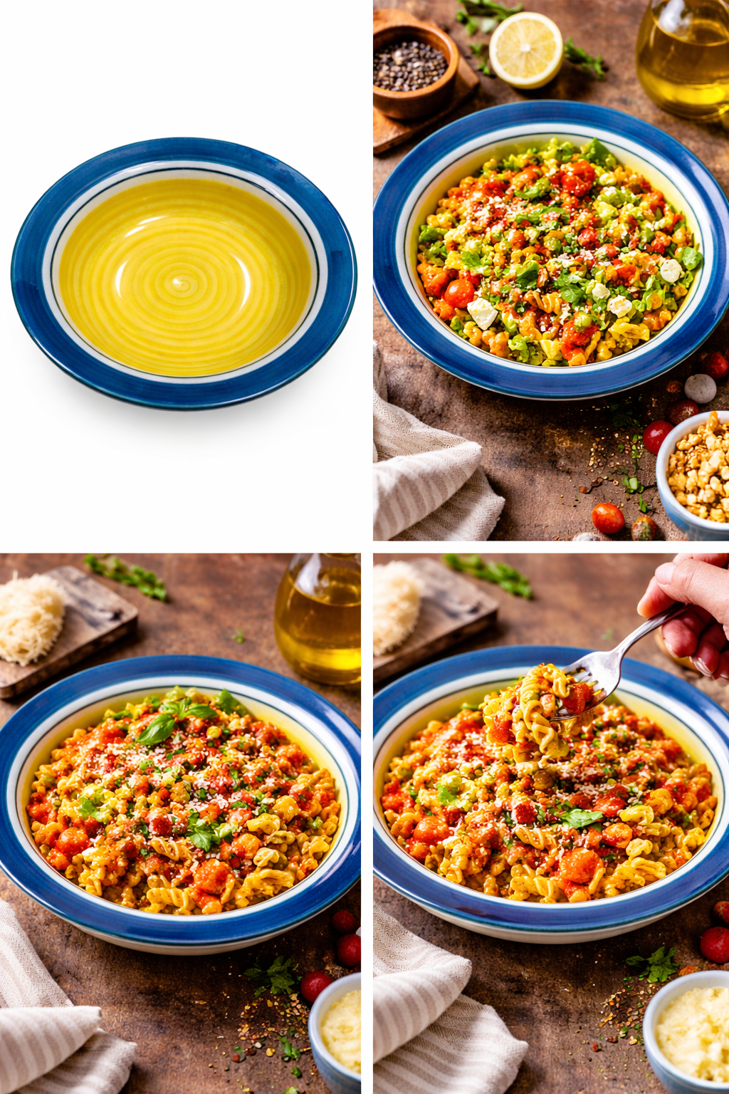 Naturra by Crazy Sutra Ceramic Pasta Plate Set of 2 Features a Handcrafted Glazed Finish, Perfect for Serving Pasta, Noodles, Salads, and Gourmet Meals with Elegance.