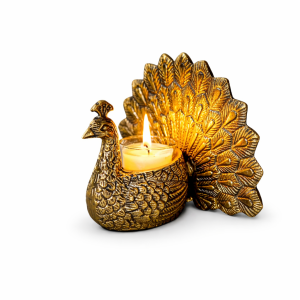 Peacock Tealight Candle Holder