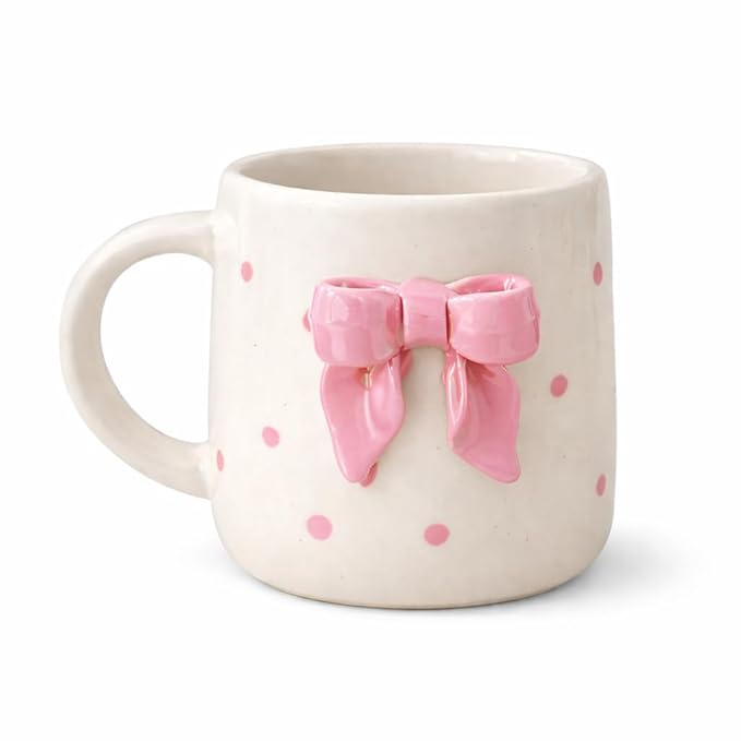 cute pink coffee mug