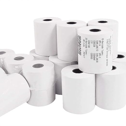 Inkely by Crazy Sutra High Sensitive Thermal Paper Roll for POS Billing Machine – Premium BPA-Free Thermal Receipt Printing Paper for POS & Billing Printers (Pack of 2 Rolls)