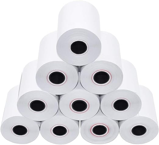 Inkely by Crazy Sutra High Sensitive Thermal Paper Roll for POS Billing Machine – Premium BPA-Free Thermal Receipt Printing Paper for POS & Billing Printers (Pack of 2 Rolls)