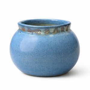 Crazy Sutra Sukoon blue ceramic planter pot for small plants