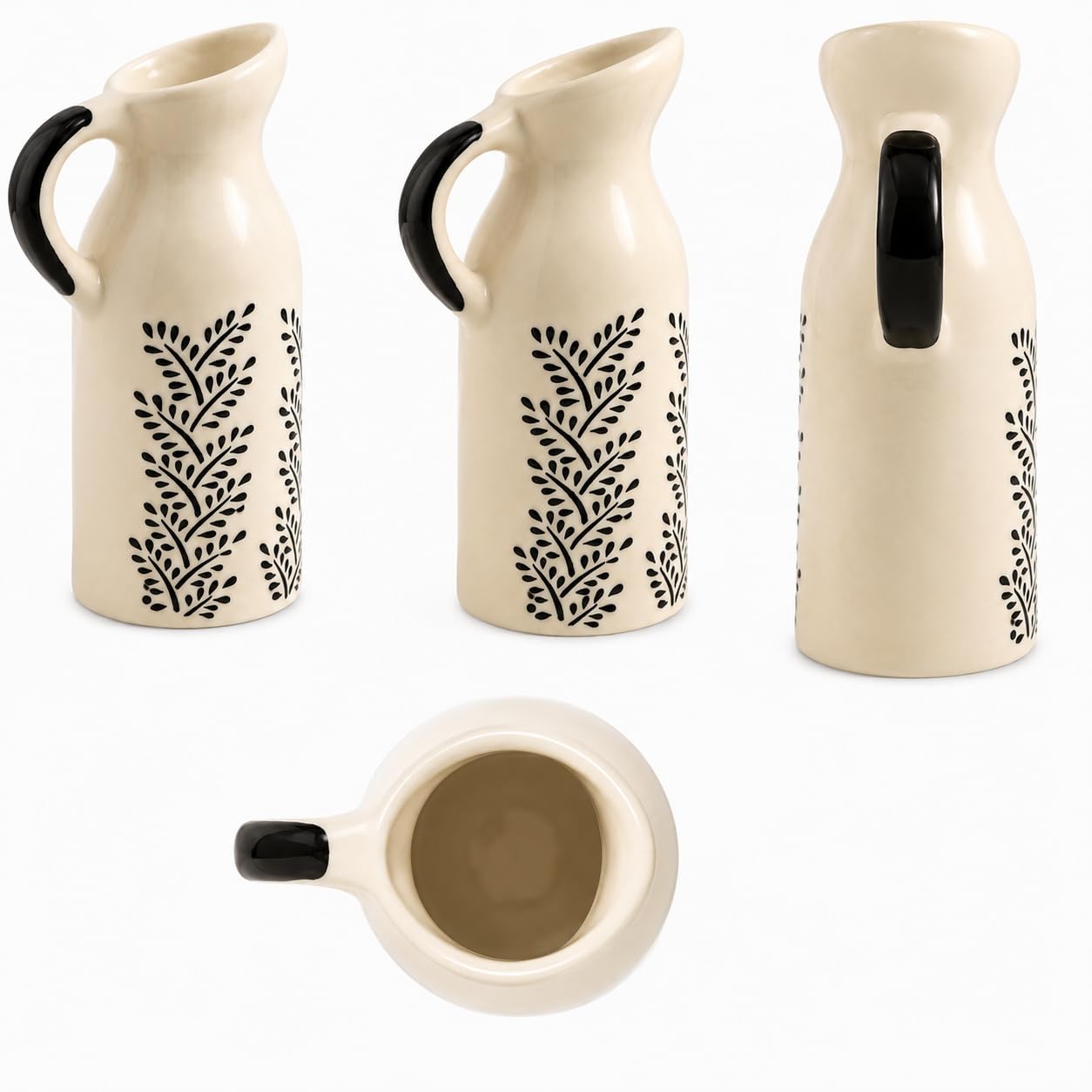 Ceramic Oil Dispenser Bottle with Handle | Crazy Sutra Naturra