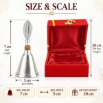 Aluminium silver decorative pooja bell for home temple