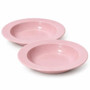 Pink Ceramic Pasta Plates Set of 2 | Crazy Sutra
