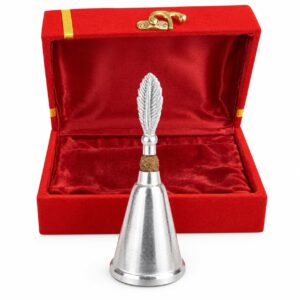 Aluminium silver decorative pooja bell for home temple